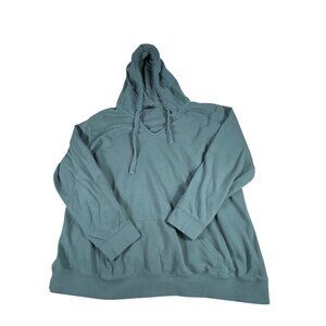 Torrid Hooded Pullover Sweatshirt Teal Women's Sz 3 Cotton Stretch Long Sleeve